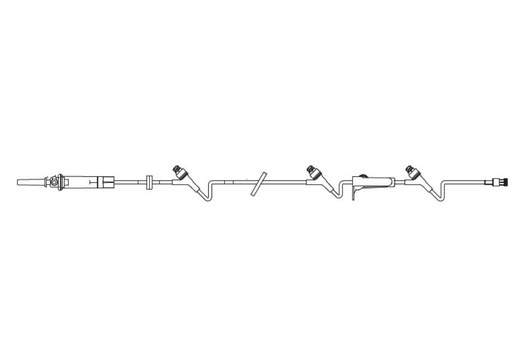 [2R8538] Baxter™ Solution Set, DUO-VENT, 3 CLEARLINK Valves, Non-DEHP Pump Segment, 119"