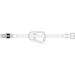 [2N1206] Baxter™ Straight-Type Catheter Extension Set, Standard Bore, 5.7&quot; (14 cm)