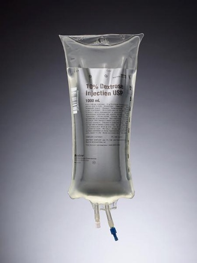 [2B0164X] Baxter™ 10% Dextrose Injection, USP, 1000 mL VIAFLEX Plastic Container