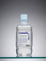 [2F7184] Baxter™ 0.25% Acetic Acid Irrigation, USP, 1000 mL Plastic Pour Bottle