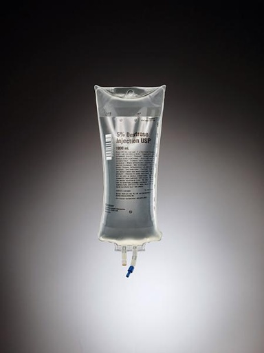 [2B0064X] Baxter™ 5% Dextrose Injection, USP, 1000 mL VIAFLEX Plastic Container