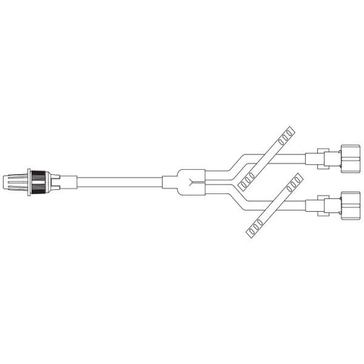 [2N1196] Baxter™ Y-Type Catheter Extension Set, Standard Bore, 5.3" (14 cm)