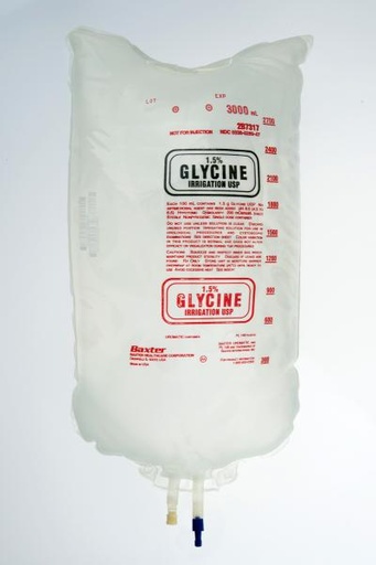 [2B7317] Baxter™ 1.5% Glycine Irrigation, USP, 3000 mL UROMATIC Container
