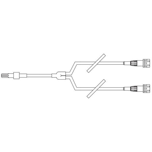 [2N1191] Baxter™ Y-Type Catheter Extension Set, Microbore, 4.7" (12 cm)