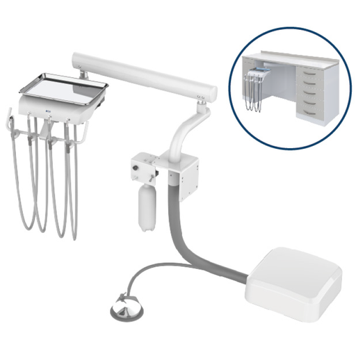[A0502522] ADS Dental Classic Cabinet/Wall Side Mount Doctor's Delivery System