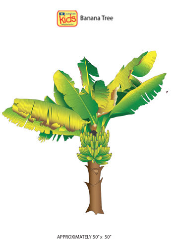[18-CC] Banana Tree Wall Sticker