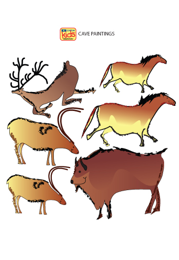 [11-CC] Cave Painting Wall Sticker