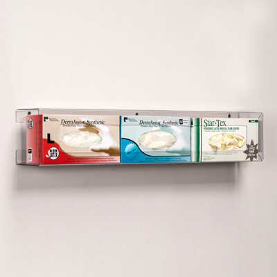 [GP-4033] Triple, Slim, Clear PETG, Glove Box Holder