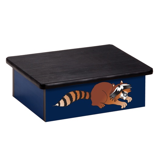 [10-CC] Raccoon Blue Laminate Step Stool