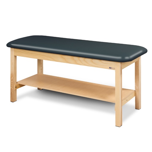 [200-27] Flat Top Classic Series Straight Line Treatment Table with Full Shelf
