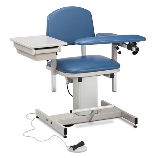 [6342] Power Series, Blood Drawing Chair with Padded Flip Arm and Drawer