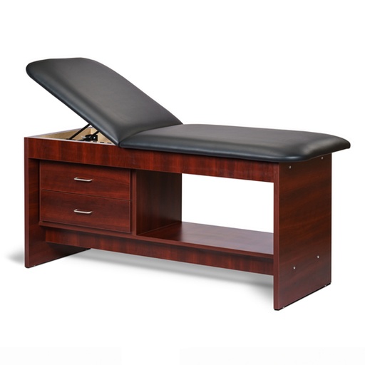 [91013-27] Panel Leg Series, Treatment Table with Shelf and Drawers