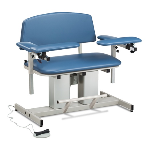 [6361] Power Series, Bariatric, Blood Drawing Chair with Padded Arms