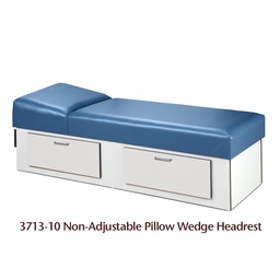 [3713-16] Upholstered Apron Couch with Double Drawer Storage