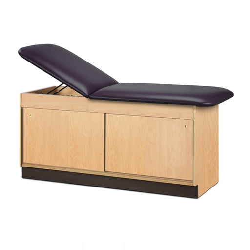 [9044-27] Clinton, Cabinet Style Treatment Table, 2-Section, Sliding Doors 27"W