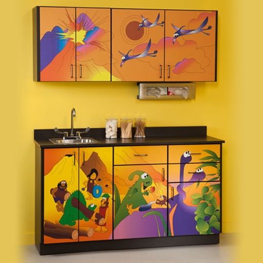 [6134-BW] Dino Days Cabinets