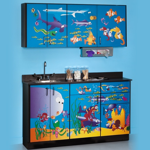 [6136-BW] Ocean Commotion Cabinets