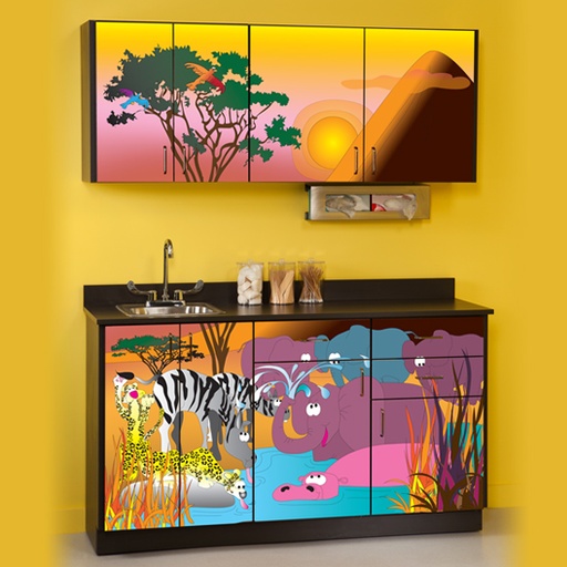 [6151-BW] Serengeti Sunrise Cabinets