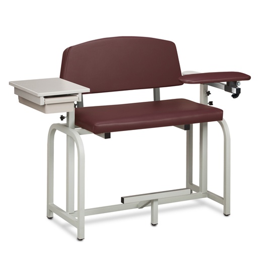 [66092] Lab X Series, Extra-Wide /Extra-Tall, Blood Chair/ Padded Flip Arm and Drawer