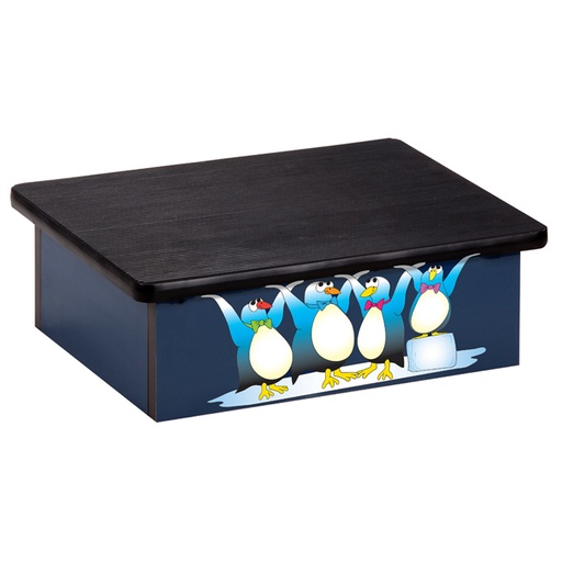 [10-CP-2] Cool Pals Penguins Blue Laminate Step Stool