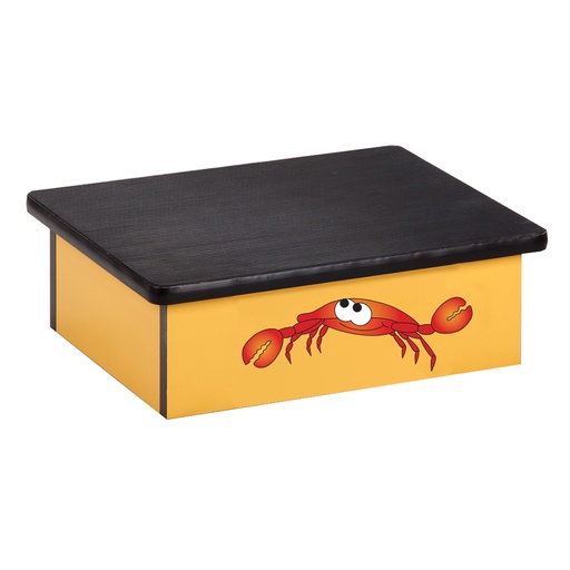 [10-O] Ocean Crab Yellow Laminate Step Stool