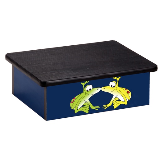 [10-RFB] Rainforest Tree Frogs Blue Laminate Step Stool