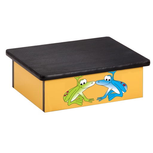 [10-RFY] Rainforest Tree Frogs Yellow Laminate Step Stool