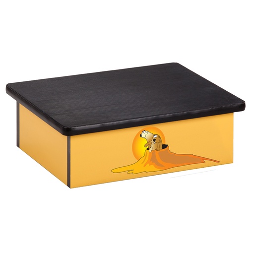 [10-SW] Southwestfest Prairie Dog Yellow Laminate Step Stool