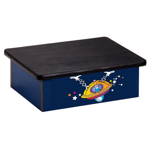 [10-SP] Space Place Alien Blue Laminate Step Stool