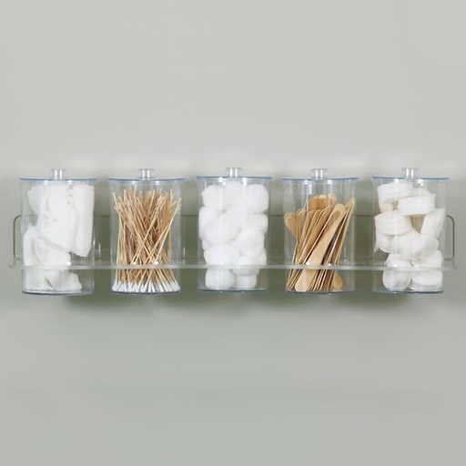 [T-88] Clear Acrylic Wall Mount Jar Rack