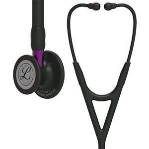 [6203] 3M Littman Cardiology Iv Stethoscope, Black CP, Black Tubing