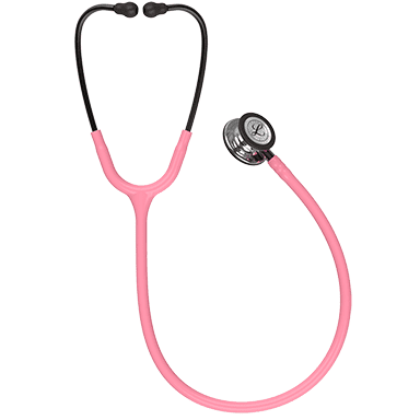 [5962] 3M Littmann Classic Iii Stethoscope, Mirror CP, Pearl Pink Tubing