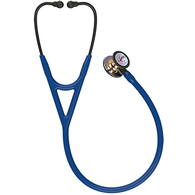 [6242] 3M Littmann Cardiology Iv Stethoscope, Rainbow Cp, Navy Tubing