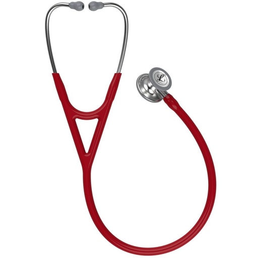 [6184] 3M Littmann Cardiology Iv Stethoscope, Standard CP, Burgundy Tubing