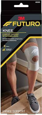 [46163ENR] 3M Futuro Comfort Knee with Stabilizers, Small, 2ct, 6/cs 46163ENR