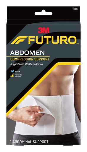 [46201ENR] 3M Futuro Abdominal Compression Support, Med, 2ct, 6/cs 46201ENR
