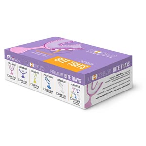 [UBT-7312] Dukal Corporation U-HOLD Bite Trays, Anterior, Lavender, 35/bx