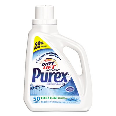 [2420006040] Dial Corporation Laundry Detergent, Liquid, Free and Clear, 75 oz, 6/cs