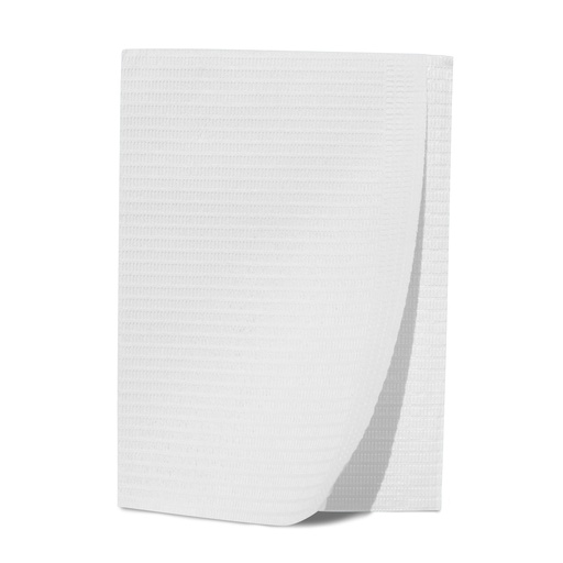 [27406-BK] Dukal Corporation Patient Bibs, 13" x 18", White, 125/bg, 16 bg/cs