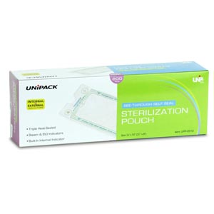 [UPP-5211] Dukal Corporation Sterilization Pouches, 5-1/4" x 11", 200/bx, 12 bx/cs