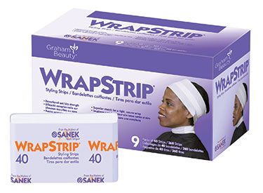 [13843] Graham Medical WrapStrip Styling Strips, White, 40/pk, 9pk/bx, 4bx/cs