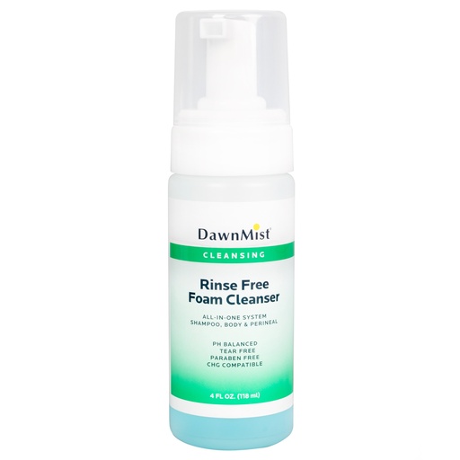 [RFFC04] Dukal Corporation Rinse Free Foam Cleanser, 4 oz, 24/cs