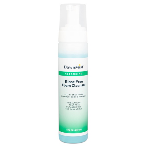 [RFFC08] Dukal Corporation Rinse Free Foam Cleanser, 8 oz, 12/cs