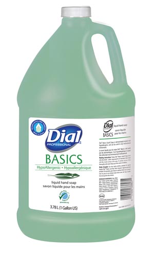 [1700033809] Dial Corporation DialPro Basics Hand Soap, Liquid, 1 Gallon, 4/cs