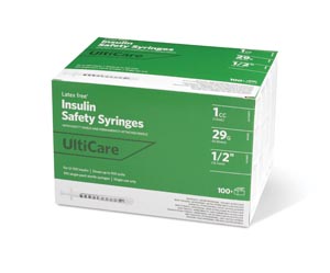[03219] UltiMed, Inc. Insulin Syringe, Fixed Needle, 1cc, 29G x ½", 100/bx