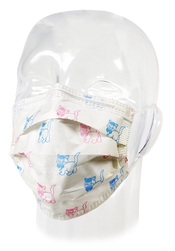 [15130] Aspen Surgical Mask, Procedure, Kittykare, 500/cs