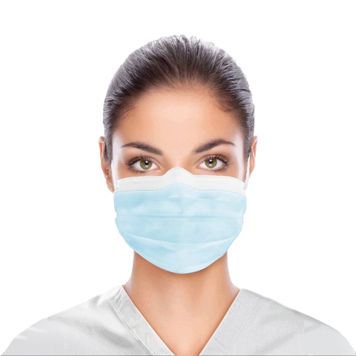 [ULM-6181] Dukal Corporation Flex Mask, Level 1, Ear-Loop, Blue, 50/bx, 20 bx/cs