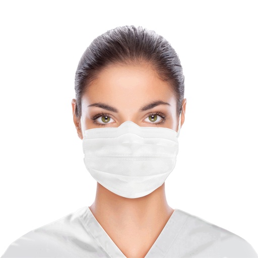 [ULM-6182] Dukal Corporation Flex Mask, Level 1, Ear-Loop, White, 50/bx, 20 bx/cs