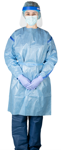 [G1007] Dukal Corporation Chemotherapy Gown, X-Large, 10/bg, 3 bg/cs