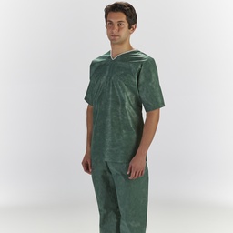 [79709] Graham Medical Scrub Shirt, Small, Nonwoven, Green, 30/cs